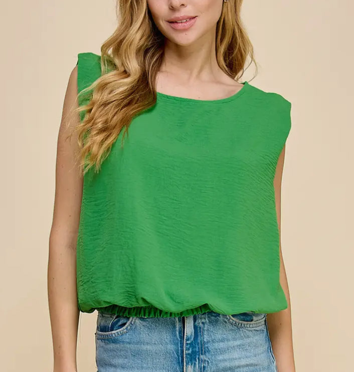 Sweet and Casual Top | Kelly Green
