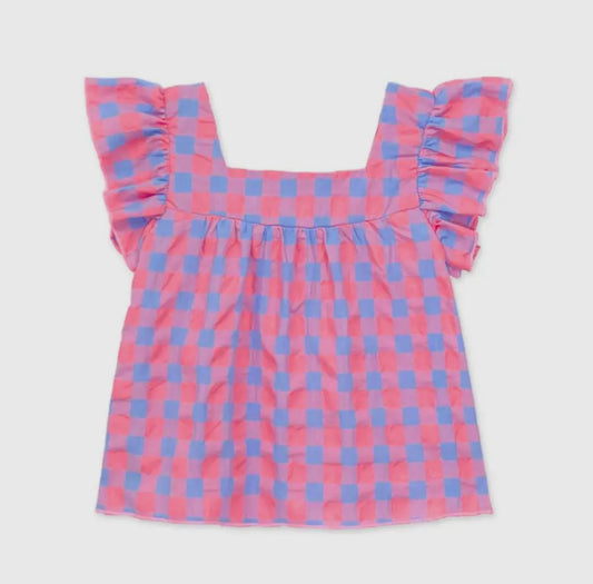 Girls Checkered Top