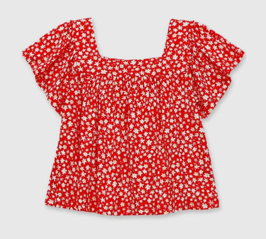 Girls Top | Red