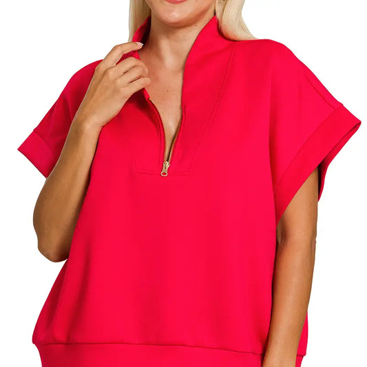 Quarter Zip Scuba | Plus