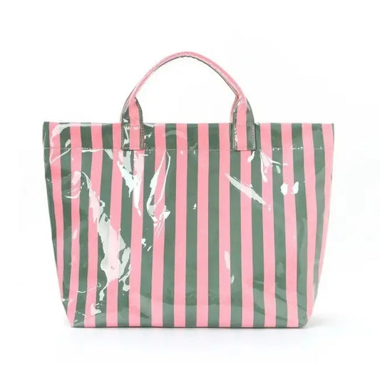 Vinyl Tote Bag | Pink & Green