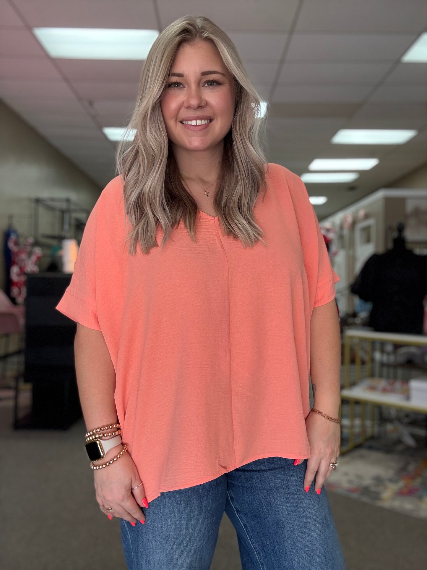 Staple Top | Coral