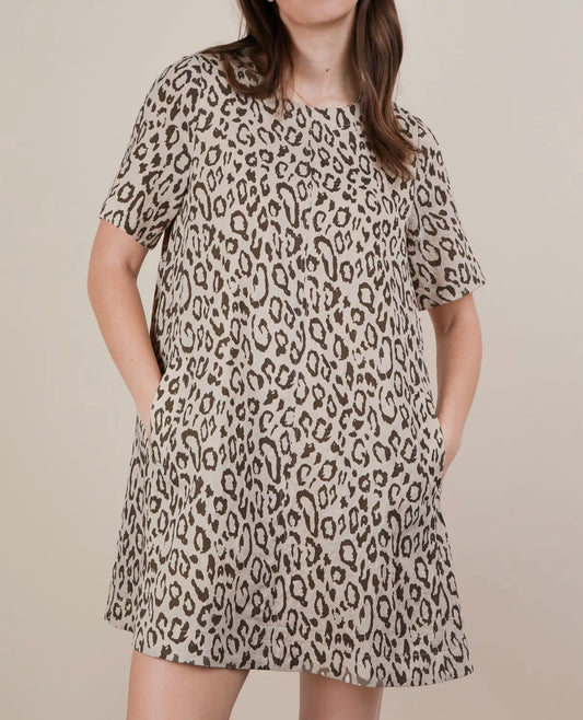 Leopard Dress | Oatmeal