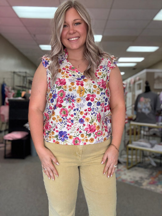 Spring Floral Top