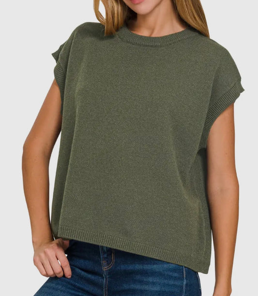 Viscose Sweater | Dark Olive