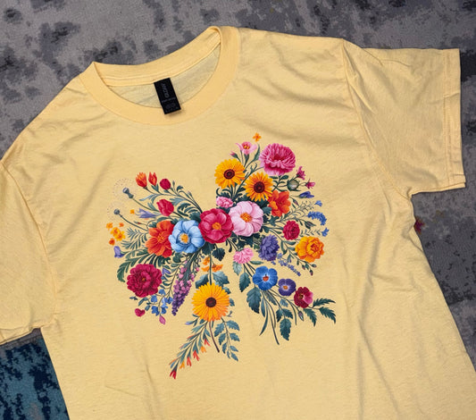 Floral Bow Graphic Tee