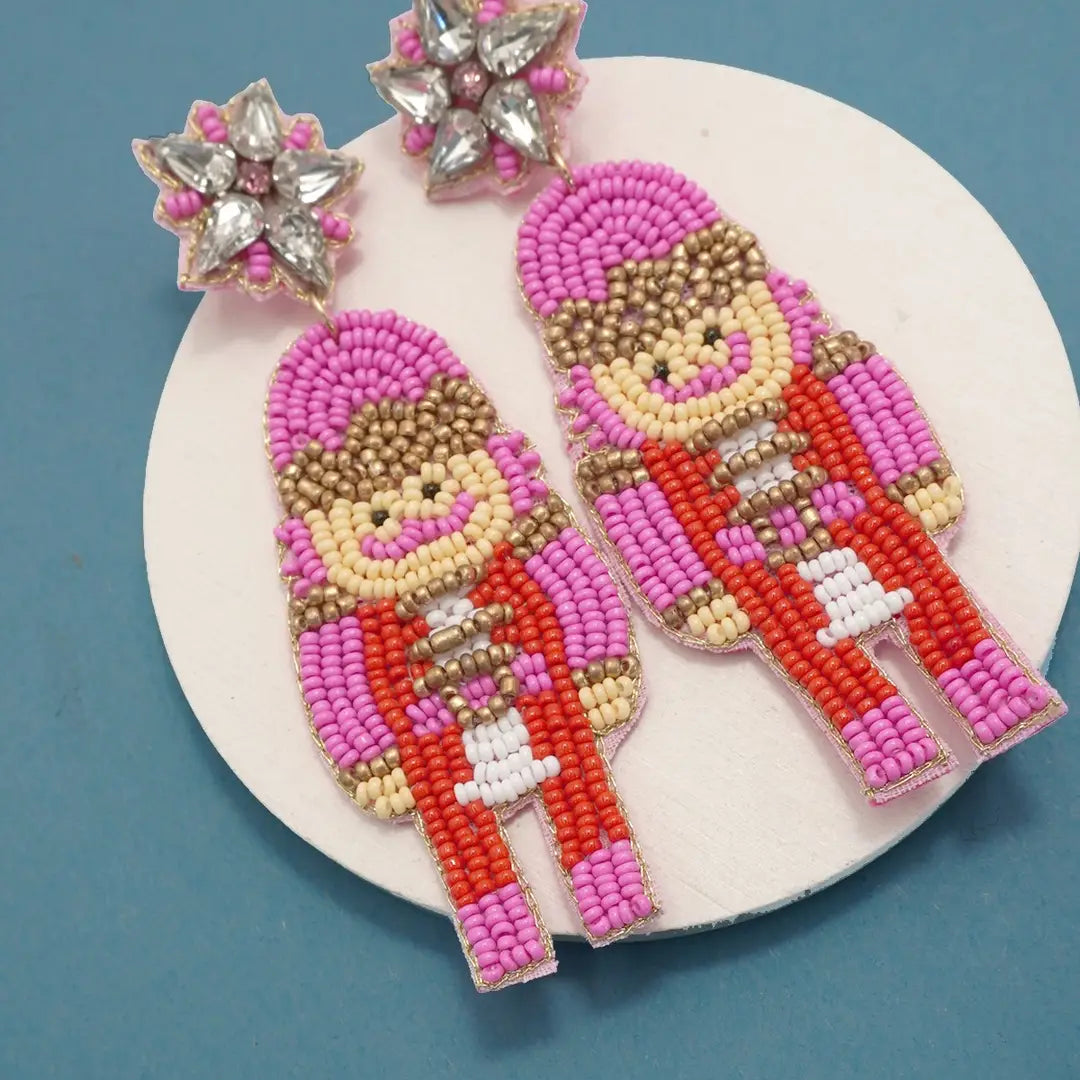 Nutcracker Beaded Earrings