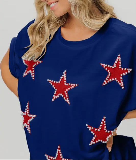 Seeing Stars Patriotic Top