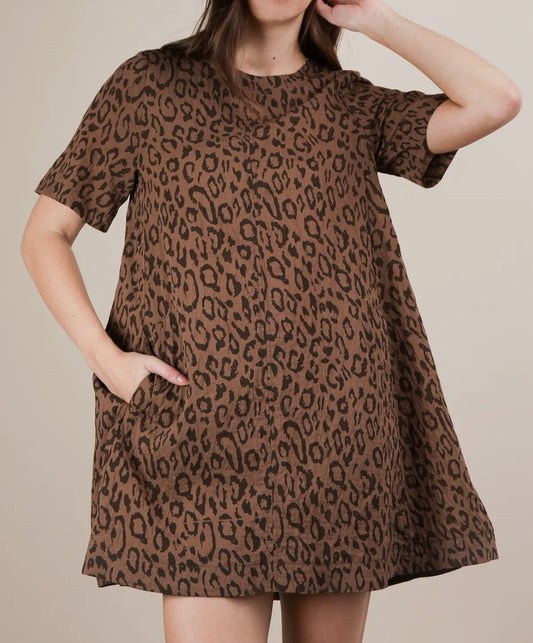Leopard Dress | Mocha