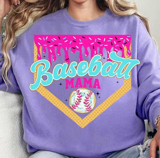 Baseball Mama Drip Tee | DTF