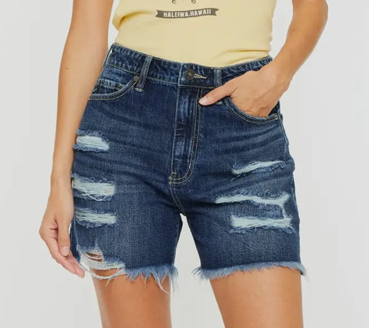 Kancan Distressed Demin Shorts